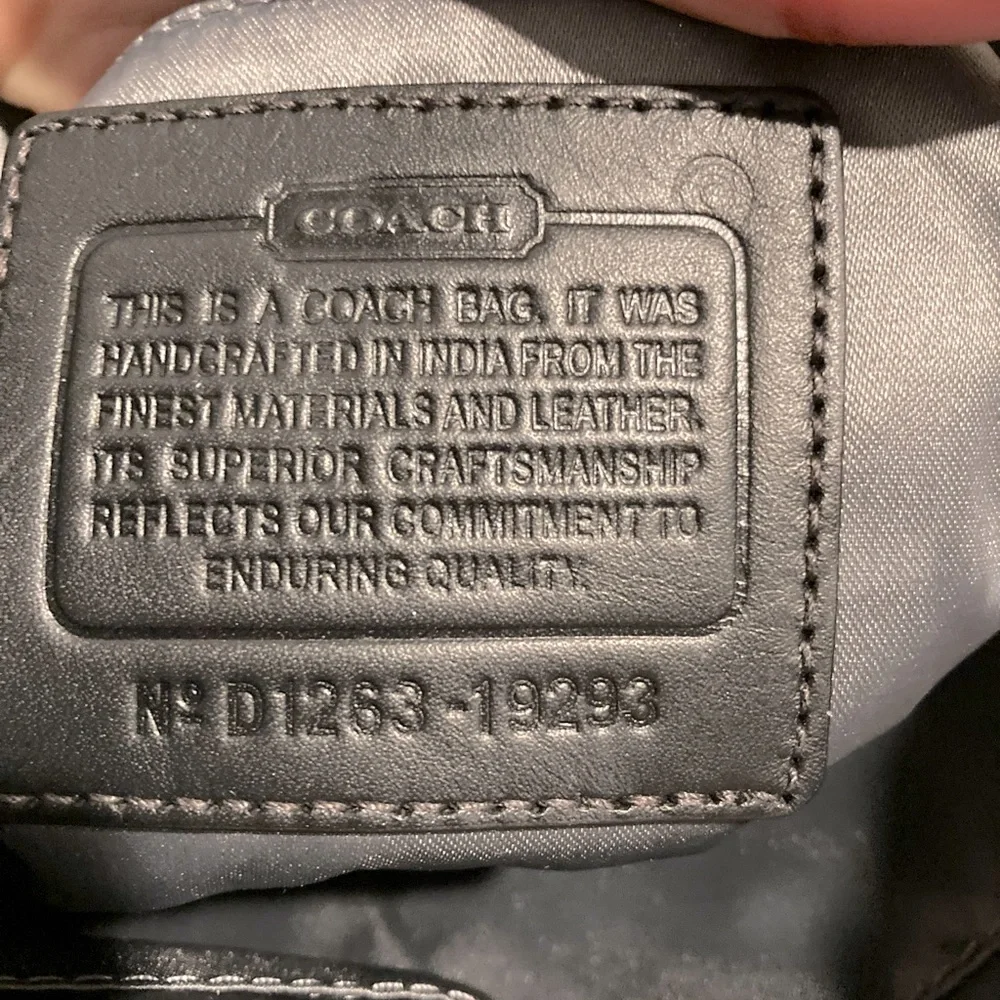 VINTAGE Kirsten Hobo Coach Satchel in Black - Picture 6 of 8